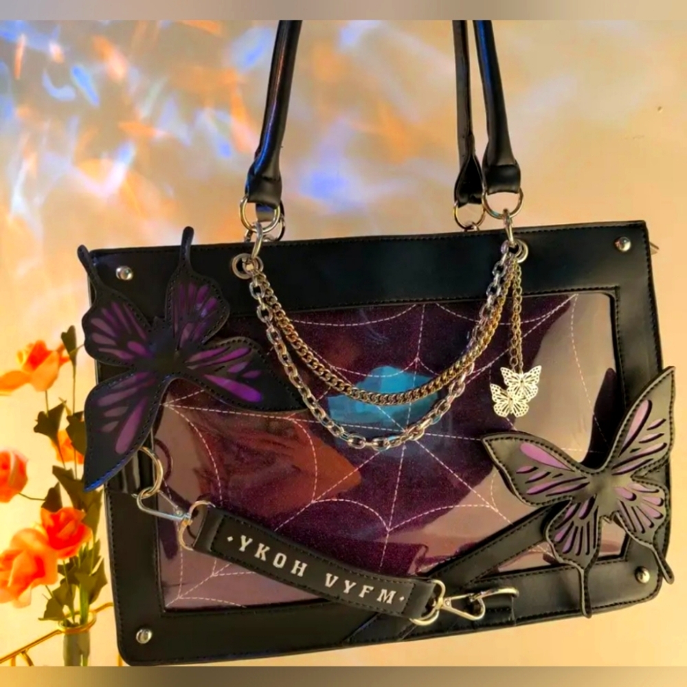 Purple Butterfly Purse - Picture 2 of 5